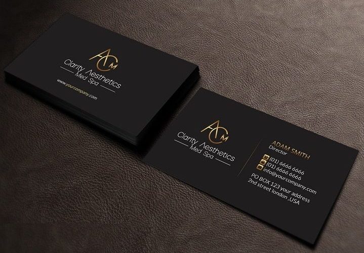 Card visit sang trọng đen vàng in card visit tại Đà Nẵn